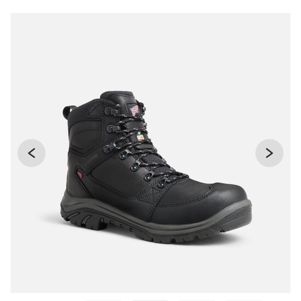 Red Wing Shoes Men's Black Lace-Up Boots